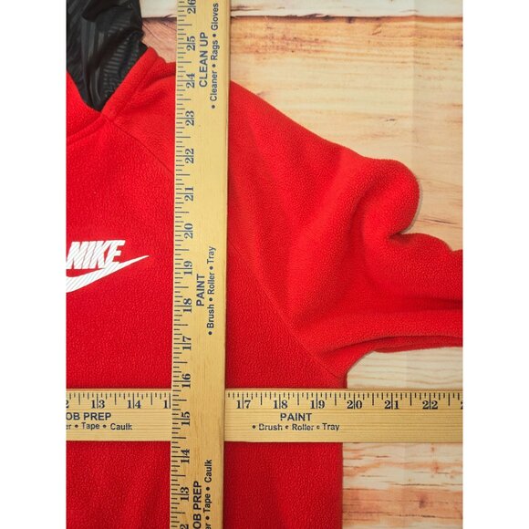 Nike Red Fleece Hoodie Medium - Picture 8 of 8